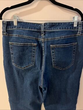 St. John's Bay Dark Blue Straight-Leg Jeans